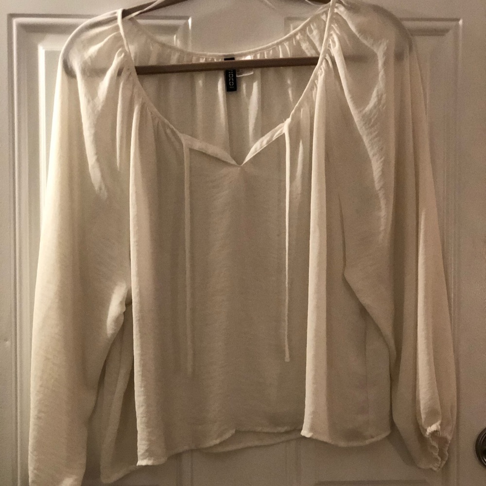 Sheer White Blouse